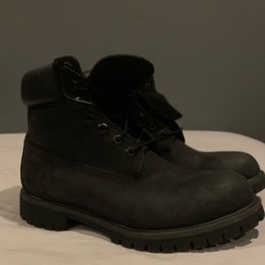 all black timberlands size 9